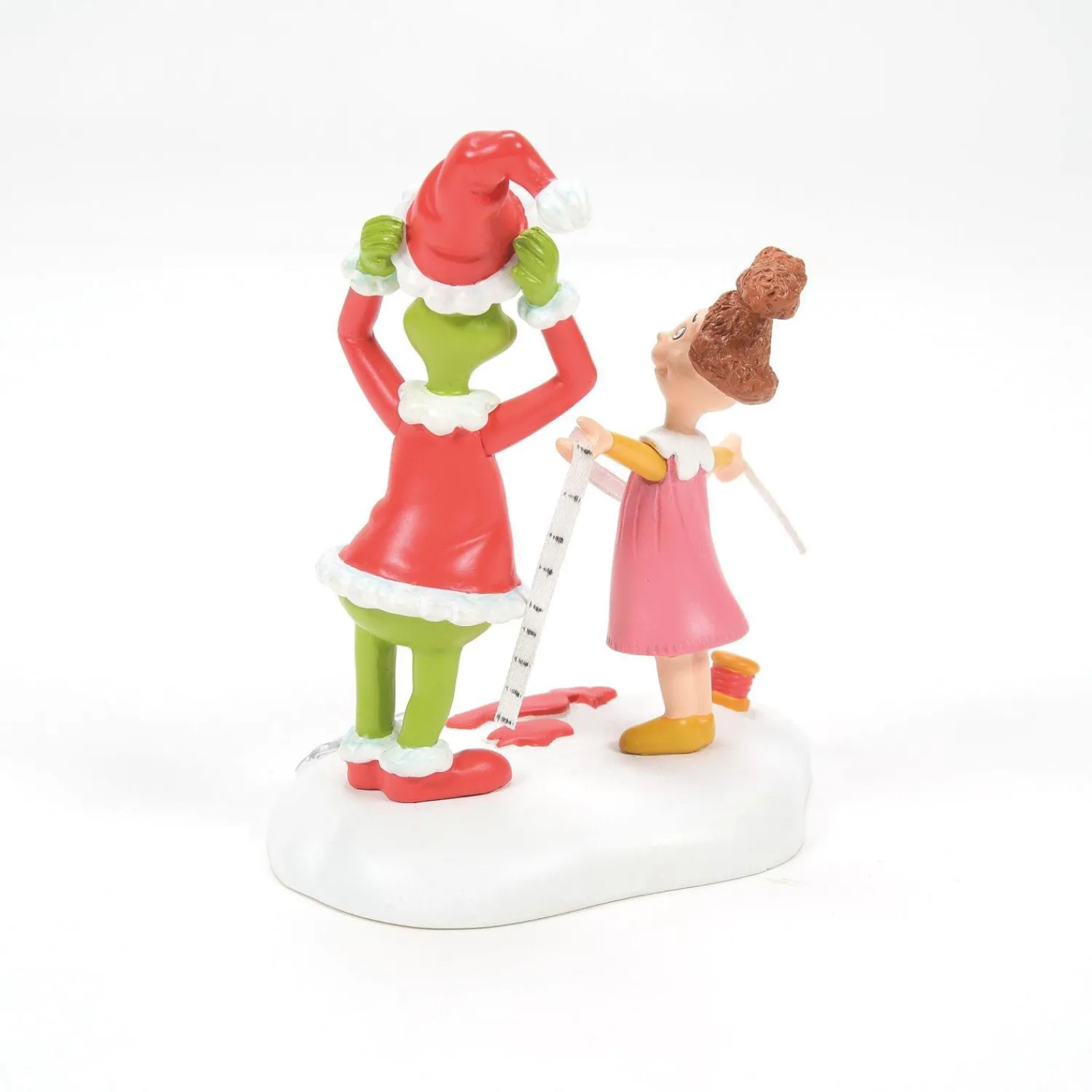 Hot The Jolly Christmas Shop Department 56 Grinch Village Being Fitted For A Santy Suit Figure 6013019