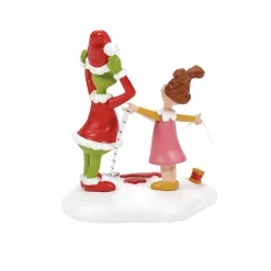 Hot The Jolly Christmas Shop Department 56 Grinch Village Being Fitted For A Santy Suit Figure 6013019
