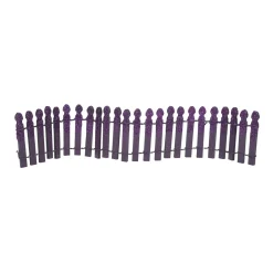 Online The Jolly Christmas Shop Department 56 Halloween Village Pumpkin Orange Or Ghoulish Purple Glitter Fence