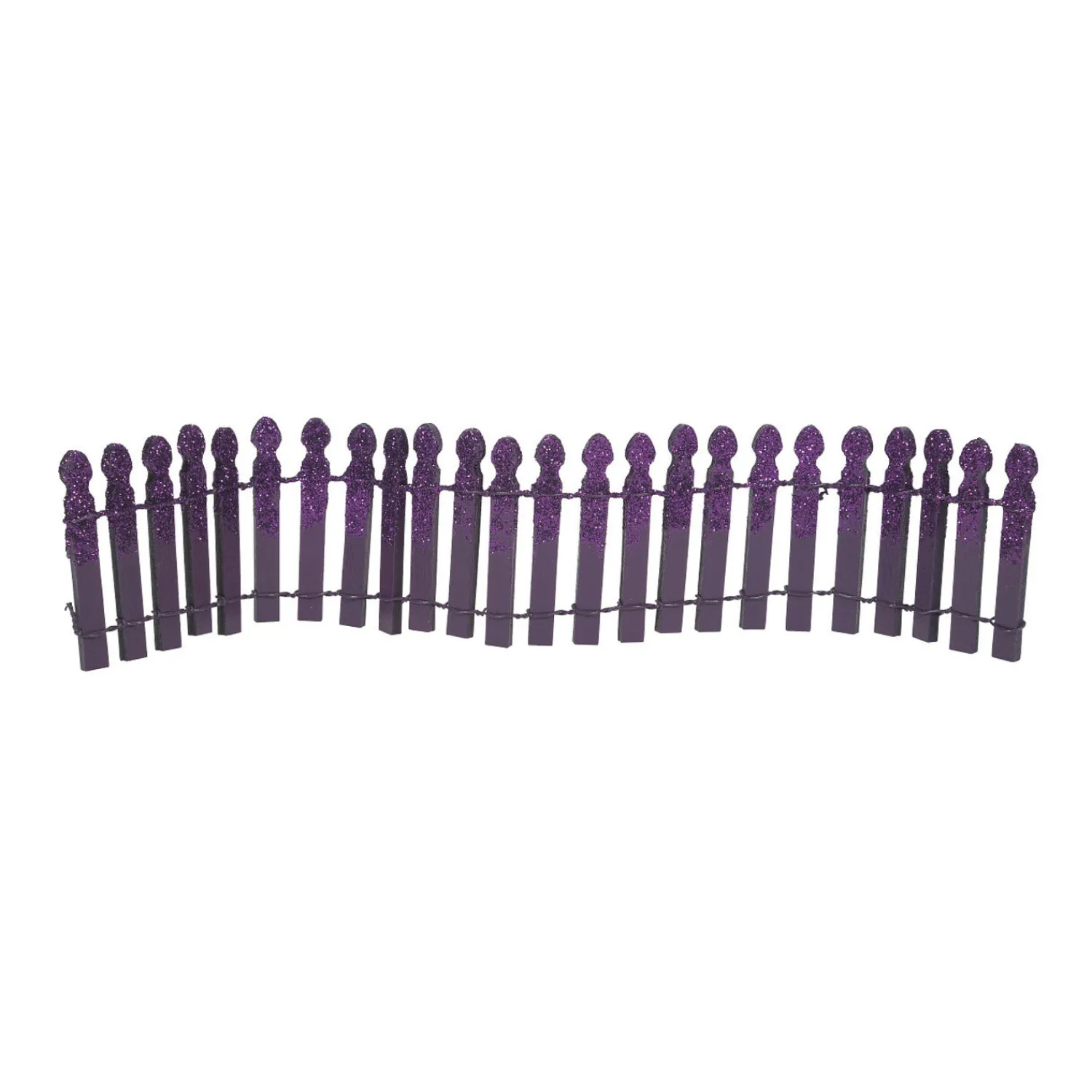 Online The Jolly Christmas Shop Department 56 Halloween Village Pumpkin Orange Or Ghoulish Purple Glitter Fence