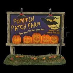 Hot The Jolly Christmas Shop Department 56 Halloween Village Pumpkin Patch Billboard 4057629