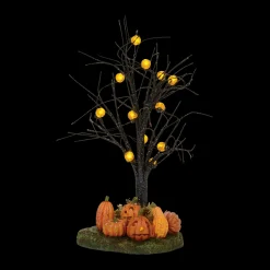 Sale The Jolly Christmas Shop Department 56 Halloween Village Lit Jack-O-Lantern Tree 4057631