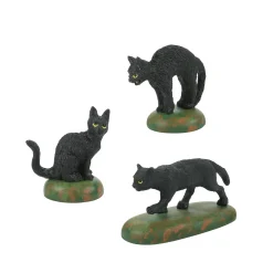 Hot The Jolly Christmas Shop Department 56 Halloween Village A Clowder Of Black Cats Figure 6007711