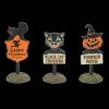 Hot The Jolly Christmas Shop Department 56 Halloween Village Halloween Signs Set Of 3 6009820