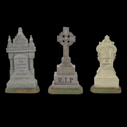 New The Jolly Christmas Shop Department 56 Halloween Village Set Of 3 Imposing Monuments 6010450