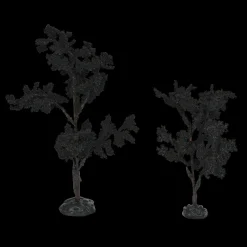 New The Jolly Christmas Shop Department 56 Halloween Village Set Of 2 Forboding Crowns Trees 6010463
