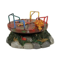 Sale The Jolly Christmas Shop Department 56 Halloween Village Scary Go-Round Animated Figure 6013644