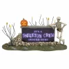 Discount The Jolly Christmas Shop Department 56 Halloween Village Lighted We're A Skeleton Crew Sign 6013647