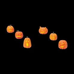 Outlet The Jolly Christmas Shop Department 56 Halloween Village Lit Jack-O-Lanterns 810798