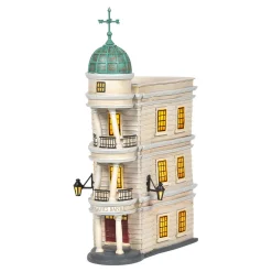 The Jolly Christmas Shop Department 56 Harry Potter Village Gringotts Bank Building 6005616