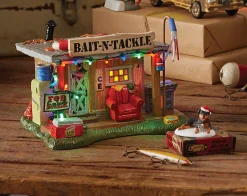 The Jolly Christmas Shop Department 56 National Lampoon's Christmas Vacation Selling The Bait Shop Building 6011426