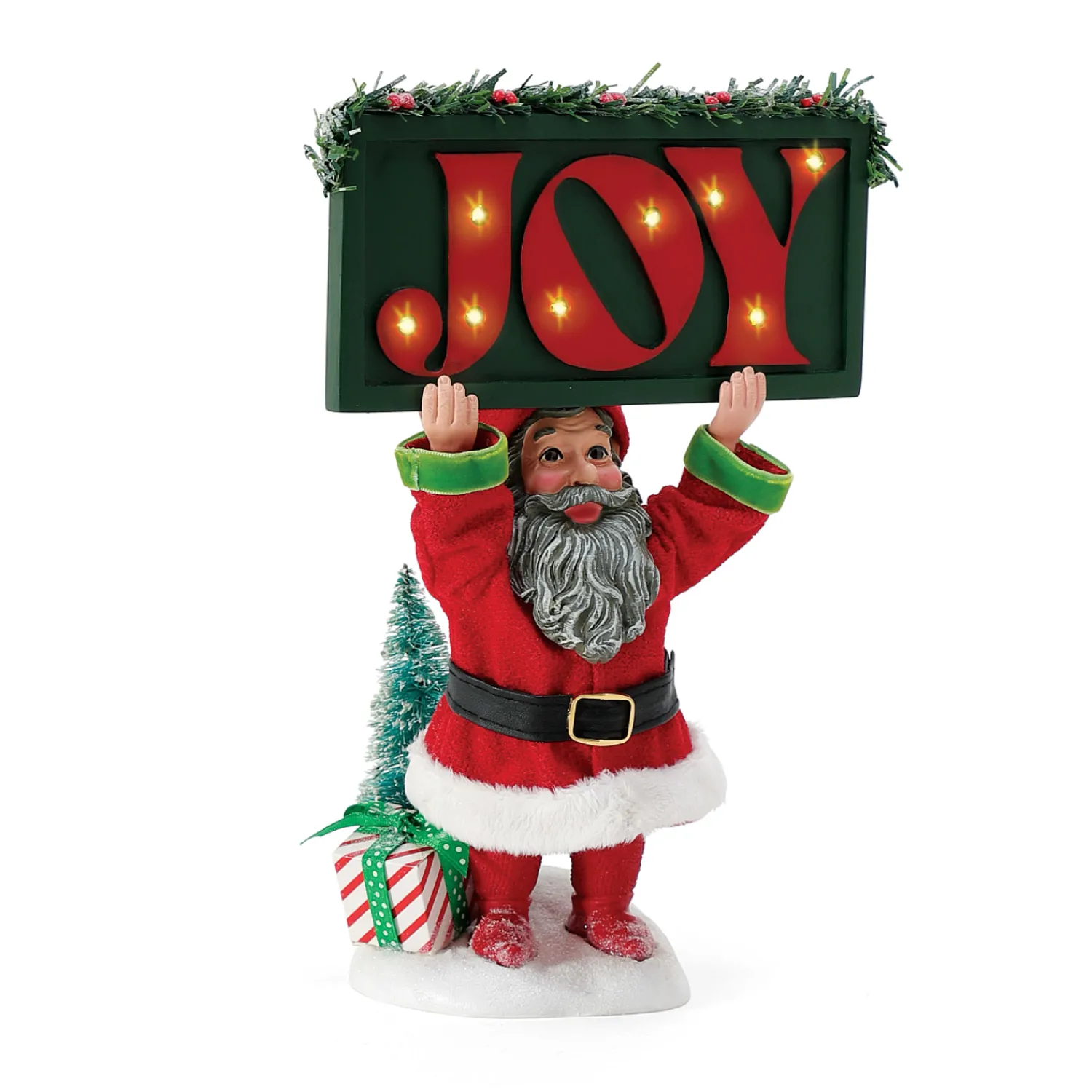 Best The Jolly Christmas Shop Department 56 Possible Dreams LED Lighted JOY Sign 6010646
