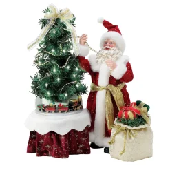 Outlet The Jolly Christmas Shop Department 56 Possible Dreams Santa Christmas Express Train Santa Figure 6012250