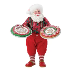 The Jolly Christmas Shop Department 56 Possible Dreams Santa Two Big Cookies! Figure 6013898