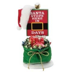 Sale The Jolly Christmas Shop Department 56 Possible Dreams Santa Santa Stops Here Sign 6014783