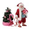Best The Jolly Christmas Shop Department 56 Possible Dreams Santa Flamingo Float Figure 6014785