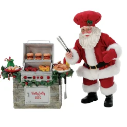 Online The Jolly Christmas Shop Department 56 Possible Dreams Santa All Fired Up Grilling Figure 6015237