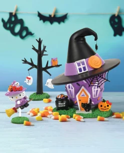 Sale The Jolly Christmas Shop Department 56 Sanrio Hello Kitty Village Hello Kitty's Witch Tower Halloween Building 6014744
