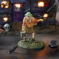 Hot The Jolly Christmas Shop Department 56 Snow Village Halloween Crow Hag Figure 6007792