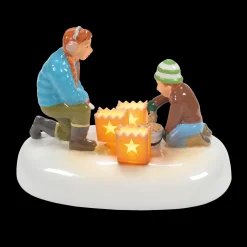 Clearance The Jolly Christmas Shop Department 56 Snow Village Christmas Eve Preparations Figure 6009703