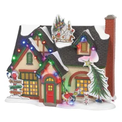 Best The Jolly Christmas Shop Department 56 Snow Village The Grinch House 6011416