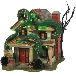 Discount The Jolly Christmas Shop Department 56 Snow Village Halloween The Kraken House 6011436