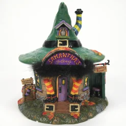 New The Jolly Christmas Shop Department 56 Snow Village Halloween Samantha's BOO-tique Building 6013596