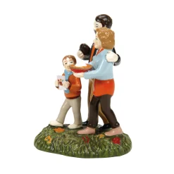 New The Jolly Christmas Shop Department 56 Snow Village Halloween Touchdowns, Turkey & Pie Figure 6013601