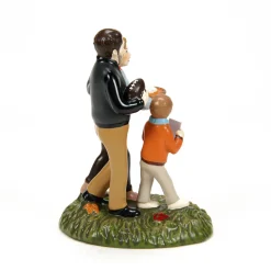 New The Jolly Christmas Shop Department 56 Snow Village Halloween Touchdowns, Turkey & Pie Figure 6013601