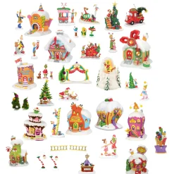 Discount The Jolly Christmas Shop Department 56 The Grinch 2024 Full 34 Pc Set