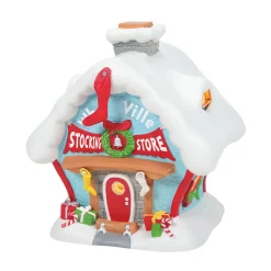 Hot The Jolly Christmas Shop Department 56 The Grinch Village Who-ville Stocking Store Building 6007770