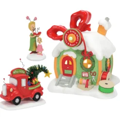Best The Jolly Christmas Shop Department 56 The Grinch Village New For 2023 3 Pc Set