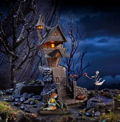 Sale The Jolly Christmas Shop Department 56 The Nightmare Before Christmas Village Jack's House With Jack & Sally 4060370