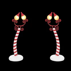 Discount The Jolly Christmas Shop Department 56 The Nightmare Before Christmas Village Christmas Town Street Lights 6007743