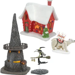 Outlet The Jolly Christmas Shop Department 56 The Nightmare Before Christmas Village 2023 Set