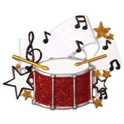 Outlet The Jolly Christmas Shop Drum Personalized Christmas Ornament OR1538
