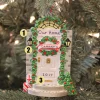 The Jolly Christmas Shop Front Door With Steps Personalized Christmas Ornament