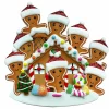 Best The Jolly Christmas Shop Gingerbread House Family Of 8 Personalized Christmas Ornament OR1872-8