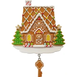 Sale The Jolly Christmas Shop Gingerbread Our First Home Personalized Christmas Ornament OR2394