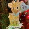 Outlet The Jolly Christmas Shop Giraffe Blue Balloon Personalized Christmas Ornament OR2236-M