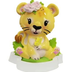 Hot The Jolly Christmas Shop Girl Lion Cub Personalized Christmas Ornament OR2362-F