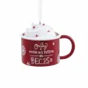 New The Jolly Christmas Shop Hallmark 2.5" Christmas Mug Christmas Ornament 1HGO2089