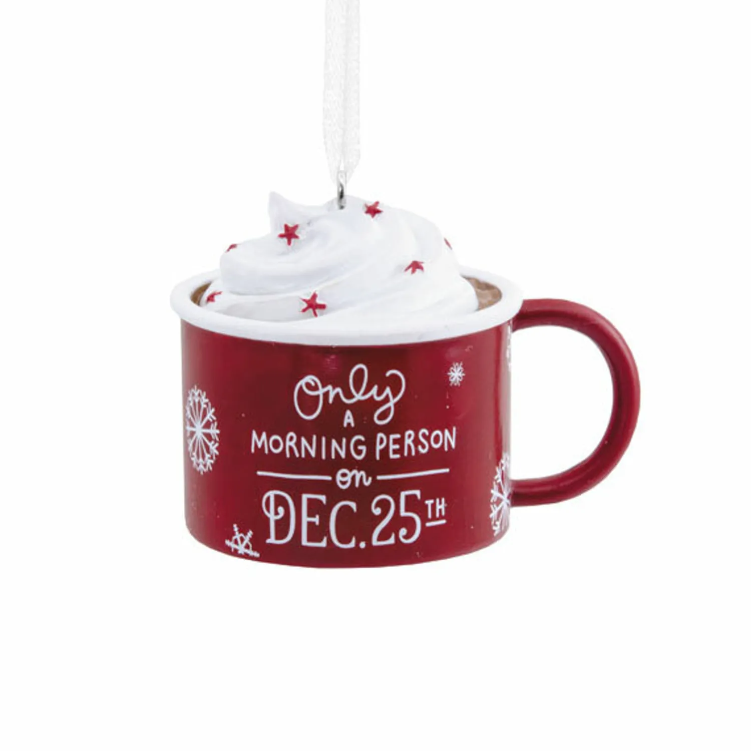 New The Jolly Christmas Shop Hallmark 2.5" Christmas Mug Christmas Ornament 1HGO2089