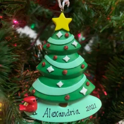 Online The Jolly Christmas Shop Hallmark 3.85" Christmas Tree Personalized Ornament 1HGO2503