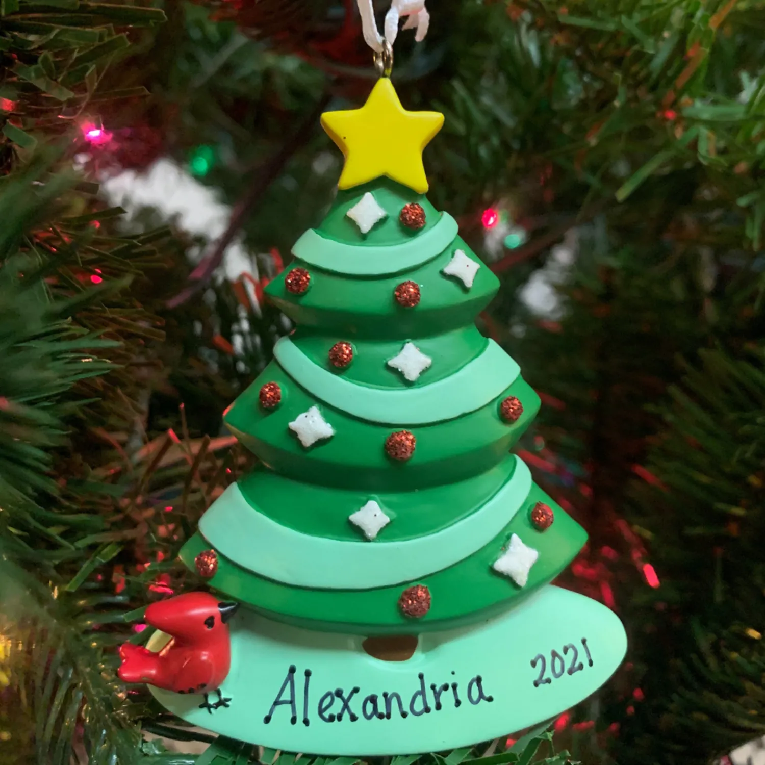 Online The Jolly Christmas Shop Hallmark 3.85" Christmas Tree Personalized Ornament 1HGO2503