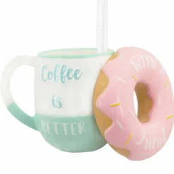 Discount The Jolly Christmas Shop Hallmark 3.5" Coffee & Friends Christmas Ornament 1HGO2797