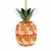 The Jolly Christmas Shop Hallmark 4" Copper And Green Faceted Pineapple Christmas Ornament 1HDL2146