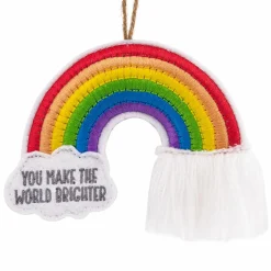 Online The Jolly Christmas Shop Hallmark 4.5" Felt Rainbow Christmas Ornament 1HGO2815