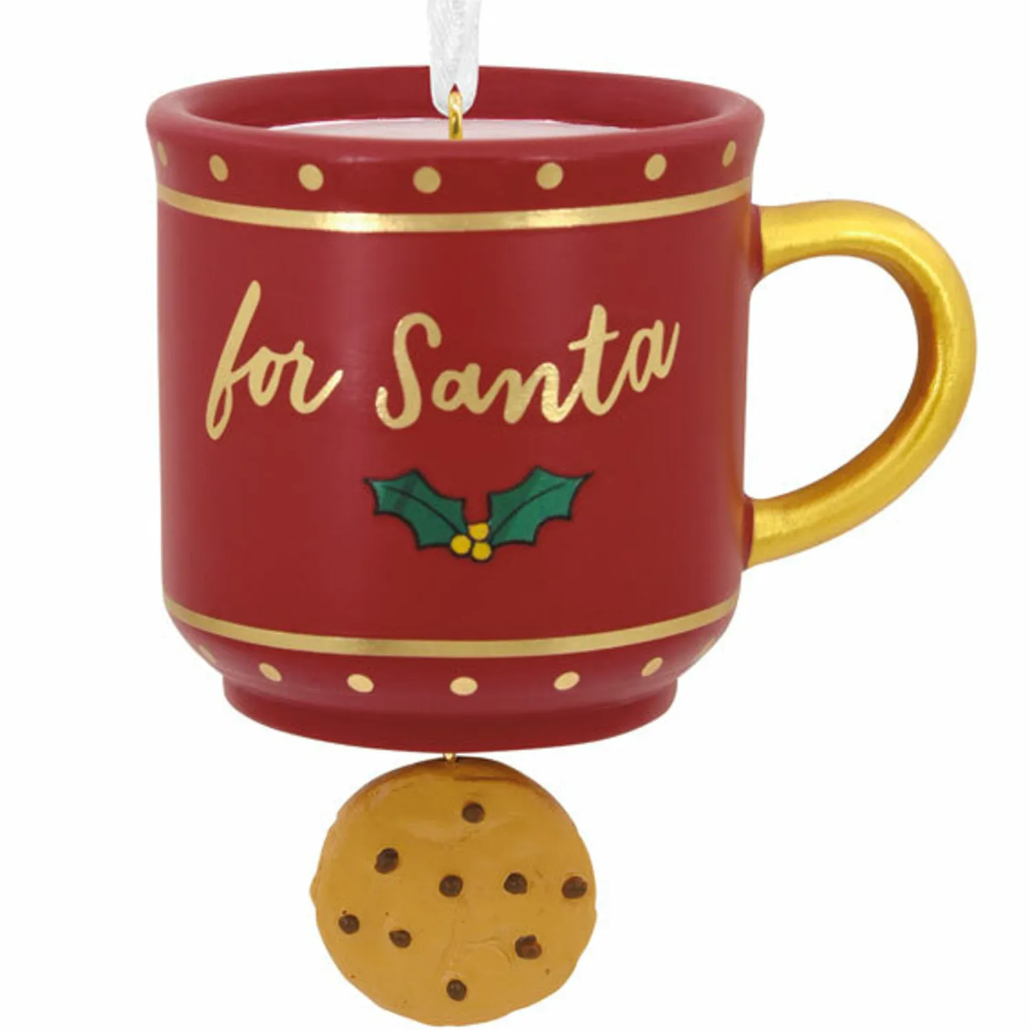 Clearance The Jolly Christmas Shop Hallmark 3.2" For Santa Mug Christmas Ornament 1HGO2787