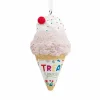 New The Jolly Christmas Shop Hallmark 3.75" Ice Cream Christmas Ornament 1HGO2315